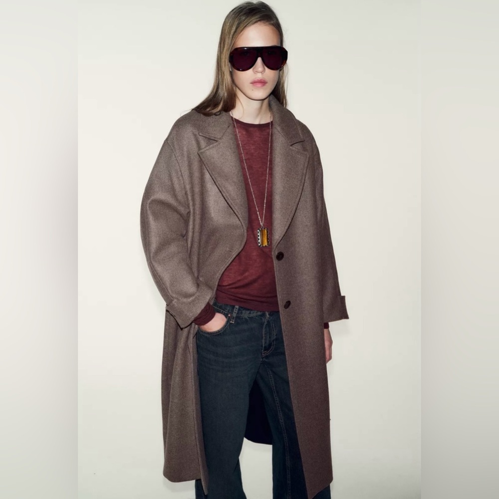 Zara wool blend coat